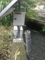 電壓式水壓計搭配太陽能供電系統及無線傳輸模組使用於灌溉明渠(1)